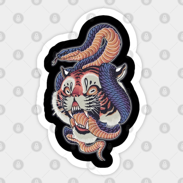 SNAKE IS KING RIMBA Sticker by ULER KADUT